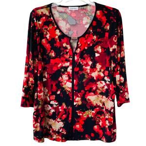 Calvin Klein Liquid Knit Size 2X Abstract print